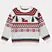 Christmas clothes printed pullover sweater White dominated